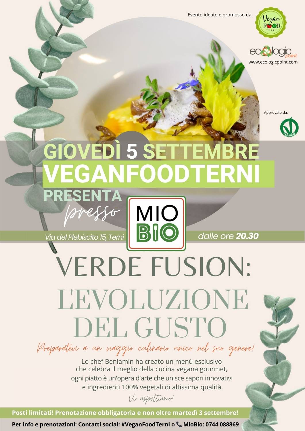 Evento Verde Fusion VeganFoodTerni da MioBio